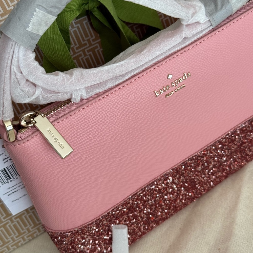 Kate Spade Pink Glitter Crossbody Bag - Picture 2 of 7